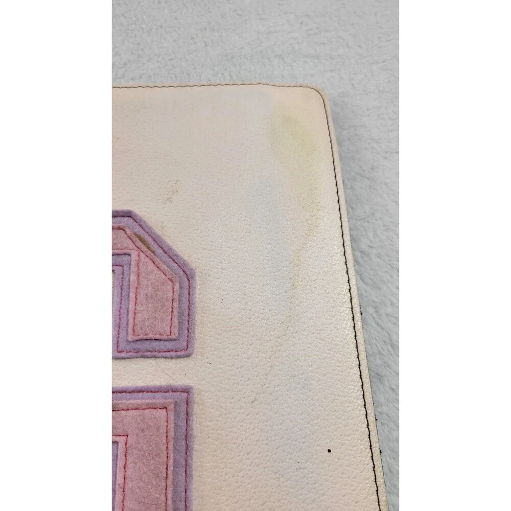 Wilson Jones Varsity G Letter 3 Ring Portfolio Binder Black Pink Y2K Vintage